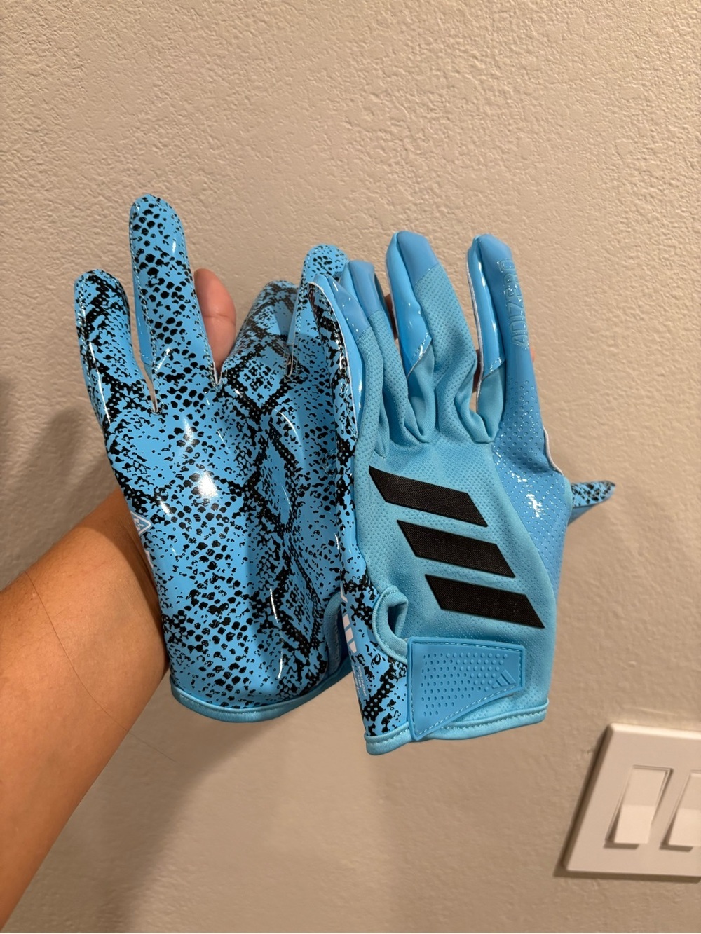 Adidas Adizero 15 Electric GripTack Football Gloves Men’s Size 4XL New